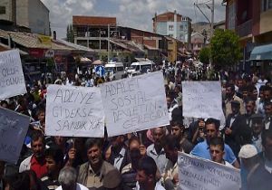 Narman'da adliye tepkisi sürüyor